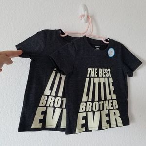 NWT Toddler Boy Carter's "Best Little Brother" Glow-in-the-Dark Graphic Tee, 18m